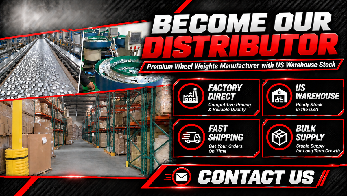 Become our distributor - wheel weights factory direct bulk supply