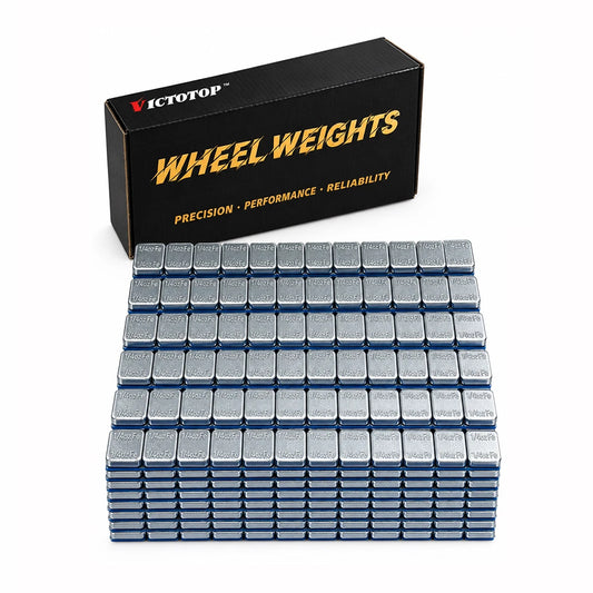 1/4oz 576pcs 48strips Steel Adhesive Stick-On Wheel Balance Weights Silver (view 1)