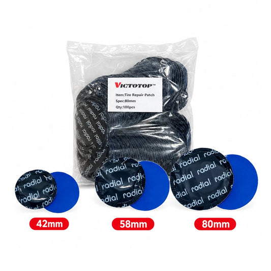 100PCS 1-3/4 Inch 42mm Round Radial Tire Repair Patches Natural Rubber Patch (view 1)