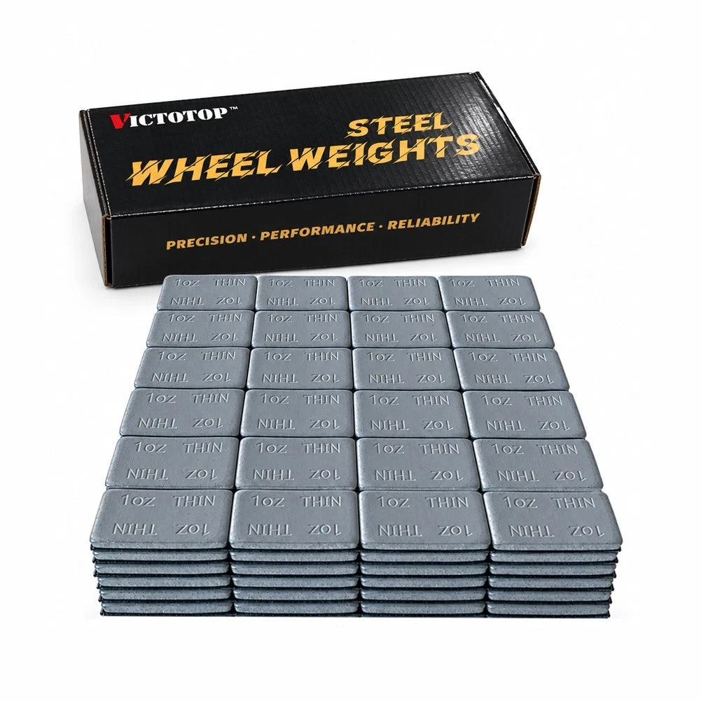 1oz 144pcs 36strips Steel Adhesive Stick-On Wheel Balance Weights Gray 144oz (view 7)