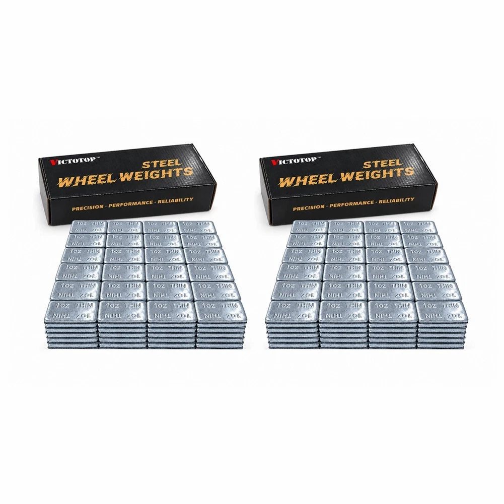 1oz 144pcs 36strips Steel Adhesive Stick-On Wheel Balance Weights Silver 144oz (view 8)