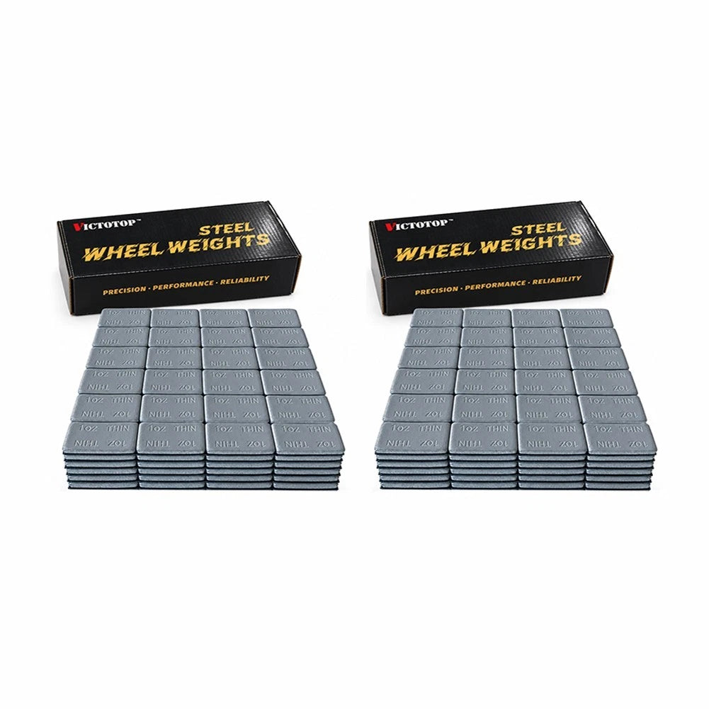 1oz 144pcs 36strips Steel Adhesive Stick-On Wheel Balance Weights Gray 144oz (view 8)