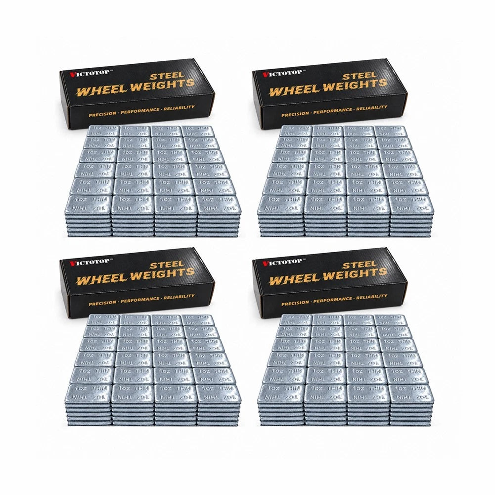 1oz 144pcs 36strips Steel Adhesive Stick-On Wheel Balance Weights Silver 144oz (view 9)