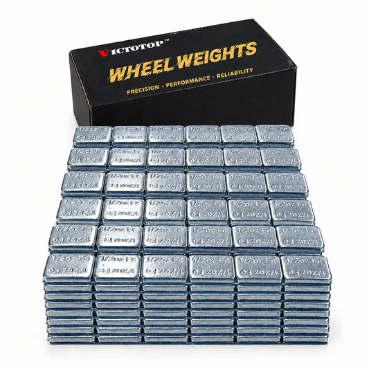 1/2oz 288pcs 48strips Steel Adhesive Stick-On Wheel Balance Weights Silver (view 1)